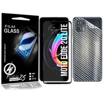 Película Carbono + Película Vidro 3D Para Moto Edge 20 Lite XT2139-2 - Cell In Power25 Película Carbono + Película Vidro 3D Para Moto Edge 20 Lite XT2139-2 - Cell In Power25