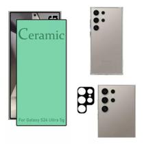 Película Cerâmica 9d Compatível Para Smartphone Samsung Galaxy S24 Ultra