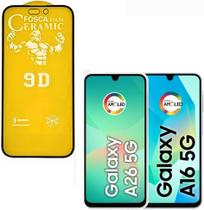 Película Cerâmica Fosca 9D GALAXY A16 5G / A26 5G Protetora de Tela Anti-Riscos, Anti-Queda, Proteçã