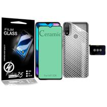 Película Cerâmica + PEL Câmera E P carbono P/ Moto E20 XT2155 - Cell in Power25