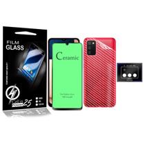Película Cerâmica + PELÍCULA Câmera E pELICULA carbono GALAXY A02S A025 6.5 - Cell In Power25