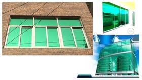 PELICULA CONTROLE SOLAR INSULFILM VERDE ESPELHADO 0,75X2,00m