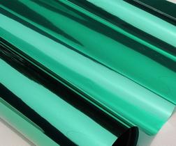 pelicula controle solar insulfilm verde espelhado 75cm x 1 metro