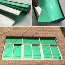 Pelicula controle solar insulfilm verde espelhado g5 75cmx5metros