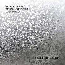 Pelicula Cristal Condessa Vinil Adesivo Decorativo Impermeável Lavável Autocolante 60CM Larg Alltak