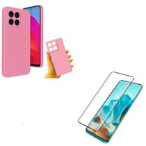 Película Curvada 3D Moto Edge 60 Fusion + Capa Aveludada Case Rosa Claro Película Curvada 3D Moto Edge 60 Fusion + Capa Aveludada Case Rosa Claro