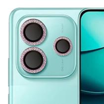 Película da Câmera Strass Diamante Rose para Redmi Note 14 4G