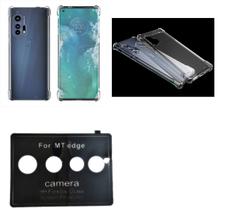 Película Da Lente Motorola Moto Edge (64MP) + Capa Reforçada
