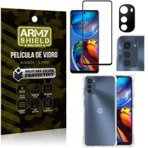 Película De Câmera Moto E32 + Capa + Película 3D - Army