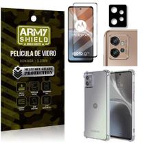 Película De Câmera Moto G32 + Capa + Película 3D - Army