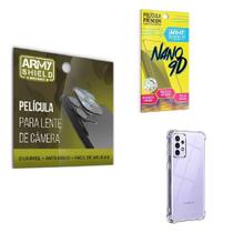 Película De Câmera Samsung A52 S 5G Com Capinha Anti Shock