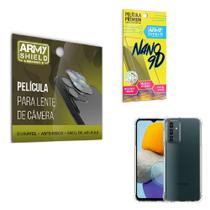 Película de Camêra Samsung M23 Com Película de Cerâmica 9D e Capinha Anti Shock - Armyshield