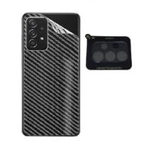 Pelicula de Camera Traseira + Pelicula Traseira Fibra de Carbono para Samsung Galaxy A53 5G - JV ACESSORIOS