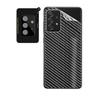 Pelicula de Camera Traseira + Skin Verso Fibra de Carbono para Galaxy A52S 5G - JV ACESSORIOS