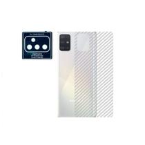 Pelicula de Camera Traseira + Skin Verso Fibra de Carbono para Samsung Galaxy A52 - JV ACESSORIOS