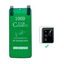 Película de cerâmica 9H Compatível para Smartphone Samsung galaxy s21 ultra tela curva