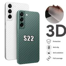 Película De Fibra De Carbono Verso Traseira Compatível Samsung Galaxy S22+ Plus 6.6