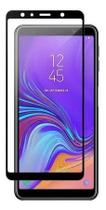 Película De Gel 5d Samsung Galaxy A7 2018 Nano Gel Transparente Com Bordas Pretas