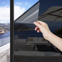 Película de janela Concus-t One Way Mirror Reflective Black Silver