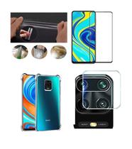 Película De Nano Gel 5D Xxiaomi Note 9s + Película Da Lente + Capa Reforçada