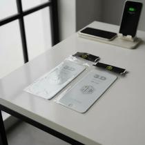 Película de proteção compatível com I phone 7 e 8 Plus vidro temperado branca ou transparente para telas de 5,5 polegadas