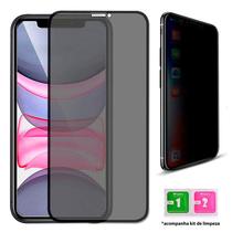 Película de Vidro 3D Anti Espião Privacidade Compatível Com iPhone 11 Pro Max / Xs Max - Tela 6.5" - Premium