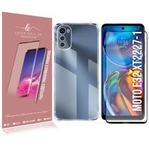 Pelicula De Vidro 3d + Capa Anti Impacto Compativel Moto E32 XT2227 6.5 - Luiza Cell25