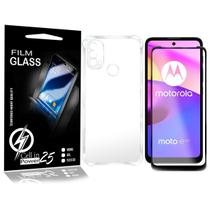 Película De Vidro 3d + Capa Anti Impacto P/ Moto E40 XT2159 - Cell In Power25 Película De Vidro 3d + Capa Anti Impacto P/ Moto E40 XT2159 - Cell In Power25