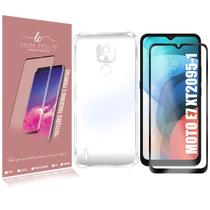 Pelicula De Vidro 3D + Capinha Anti SHOCK Compativel Moto E7 XT2095 6.5 - Luiza Cell25