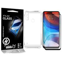 Película De Vidro 3D + Capinha Anti SHOCK Moto E7 Power 6.5 XT2097 - Cell In Power25