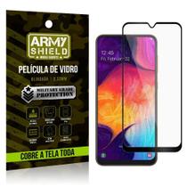 Película de Vidro 3D Cobre a Tela Toda Samsung Galaxy A50 Preta - Armyshield