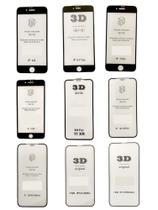Película de Vidro 3D Compatível com iPhone Diversos Modelos