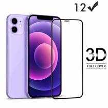 Película de Vidro 3D Compatível para iPhone 12 / 12 Pro Vidro Temperado 9H Full Cover Premium Película de Vidro 3D Compatível para iPhone 12 / 12 Pro Vidro Temperado 9H Full Cover Premium