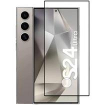 Película de vidro 3D Compatível para Smartphone Samsung Galaxy S24 Ultra com furo para digital