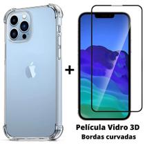 Película De Vidro 3d iPhone 14 Plus + Capa Antiimpacto