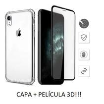 Pelicula De Vidro 3d íphone7 8 Plus Pret + Capa Antiimpacto