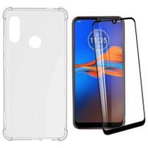 Pelicula De Vidro 3d Motorola E6 Plus + Capa Anti Impacto