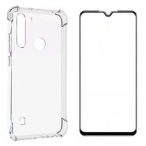 Película De Vidro 3d Motorola G8 Plus + Capa Antiimpacto Top