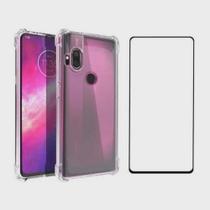 Pelicula De Vidro 3d Motorola One Hyper + Capa Anti Impacto