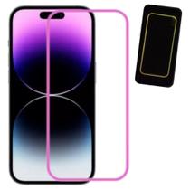 Película de Vidro 3D Neon Fluorescente para 1Ph0ne 14 Pro