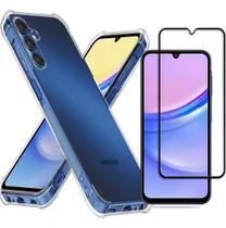 Pelicula de Vidro 3D para Samsung Galaxy A15 + Capa Silicone TPU
