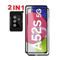 Pelicula de Vidro 3D para Samsung Galaxy A52S 5G + Pelicula de Camera Traseira - JV ACESSORIOS