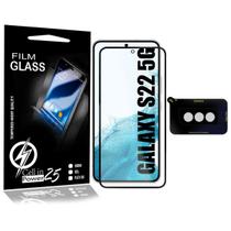 Película De Vidro 3d + Película De Câmera compativel Galaxy S22 S901 6.1 - Cell In Power25 Película De Vidro 3d + Película De Câmera compativel Galaxy S22 S901 6.1 - Cell In Power25