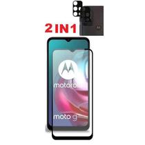 Película de Vidro 3D + Película de Câmera Traseira para Motorola Moto G30 G10