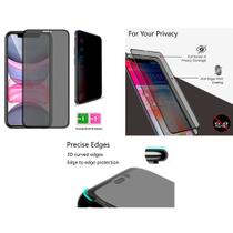 Película de Vidro 3D Privacidade Anti Espião Compatível Com iPhone 11 / iPhone XR + Kit Aplicação