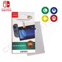 Pelicula De Vidro Compatível com Nintendo Switch + Kit 4 Grips Mario - OIVO