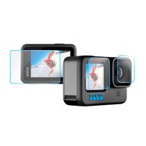 Película de Vidro Lente e LCD Frontal/Traseiro GoPro 9/10/11/12