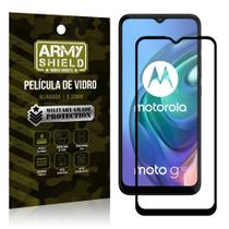 Película de Vidro Moto G10 Blindada para tela 6,5" Full Cover - Armyshield