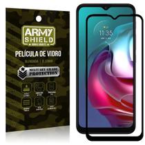 Película de Vidro Moto G30 Blindada para tela 6,5" Full Cover - Armyshield