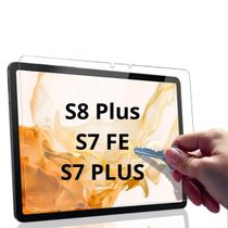 Película de Vidro p/ tablet Samsung S8 Plus/ S7 FE / S7 Plus 12.4 polegadas T970 / T976